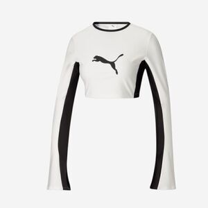 PUMA X LQS Cropped Long Sleeve T-Shirt size XS NWT